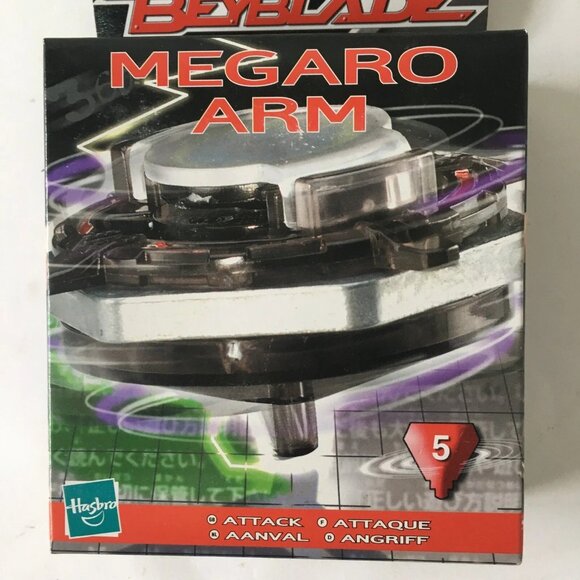 Megaro Arm USA Hasbro Beyblade 2001 5 Attack 82505 New Sealed TAKARA - Picture 2 of 9
